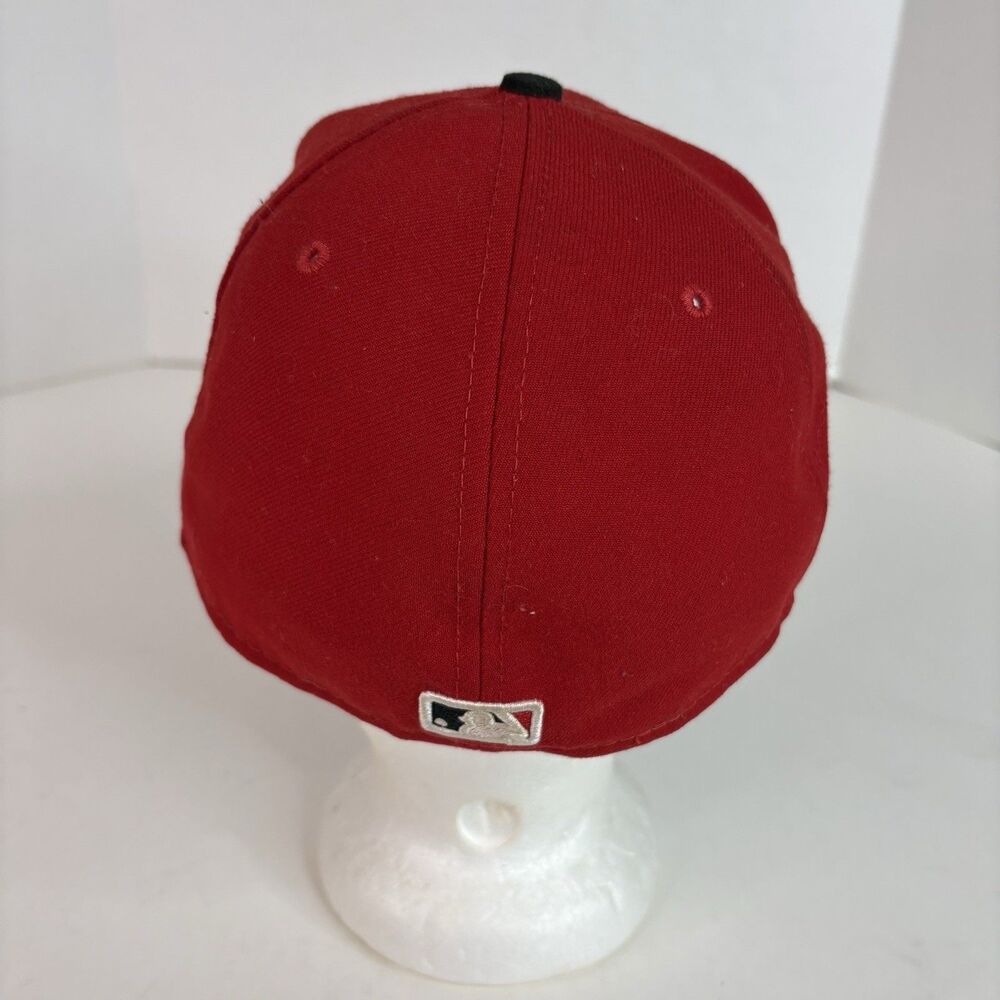 Cincinnati Reds Fitted Baseball Hat, 7 3/8, Red, New Era, Baseball Cap, USA - Picture 3 of 9